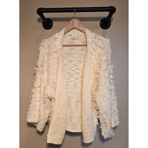 Akemi + Kin (Anthropologie) shaggy open front cardigan one size fits most